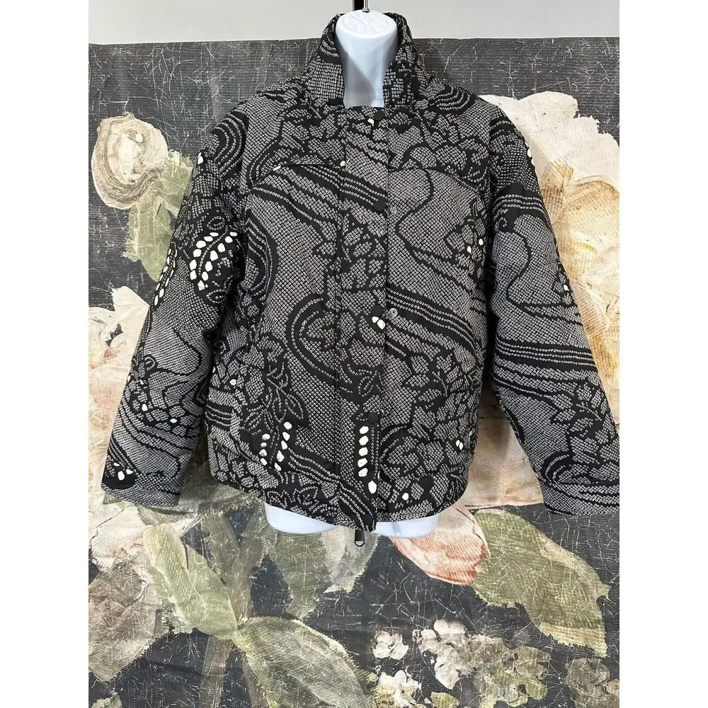 New Free People Bunny Slope printed puffer jacket by FP Movement Size Large